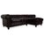 Vintage Chesterfield Leather Reddish Brown Chestnut Corner Sofa For Sale - Image 15 of 15
