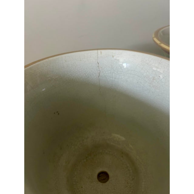 Ceramic Vintage Neoclassical Planters, a Pair For Sale - Image 7 of 11