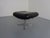 Mid-Century Modern Black Leather Ottoman, Germany, 1960s For Sale - Image 3 of 10