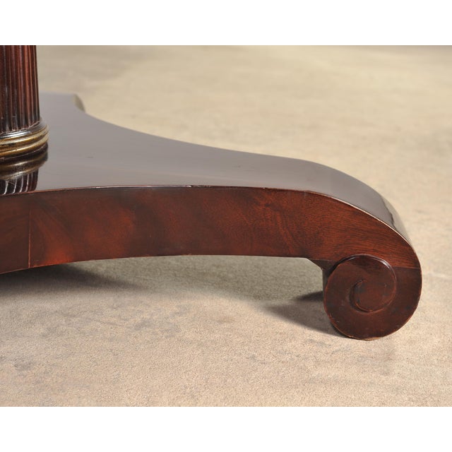 Thomas Pheasant for Baker Mahogany Round Pedestal Dining Table For Sale - Image 16 of 18