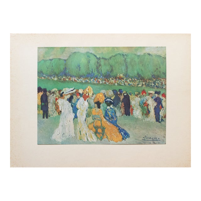1940s After P. Picasso, "Longchamp" First Edition Period Swiss Offset Lithograph For Sale