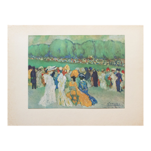 1940s After P. Picasso, "Longchamp" First Edition Period Swiss Offset Lithograph