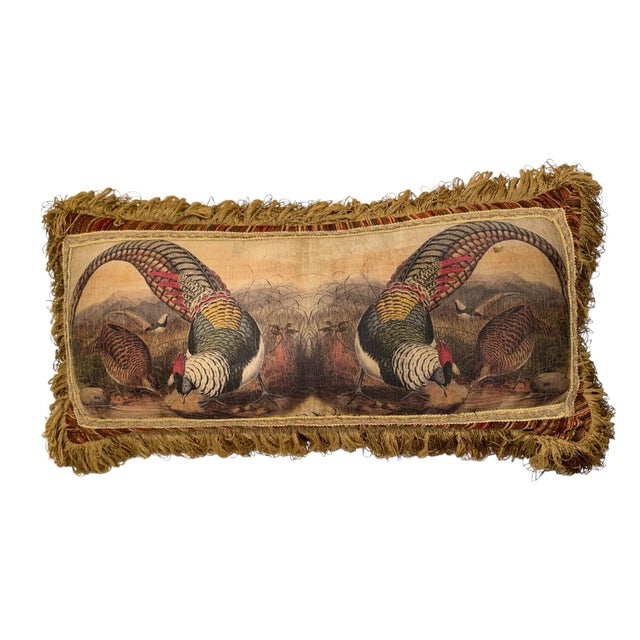 Traditional Three Pulvermacher Designs New York City Decorative Pillow With Fringe Set For Sale - Image 3 of 12