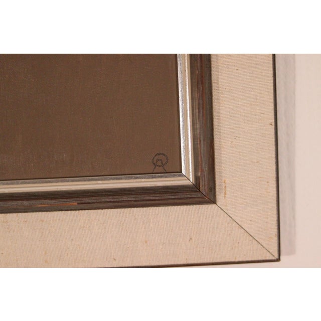 Arne Olsson, Partition, 1960s, Oil & Acrylic on Canvas, Framed For Sale - Image 15 of 17