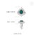 Luxury 2.24Ct Natural Emerald & 1.91Ct Diamond Halo Cocktail Ring Size 7 in 18k Gold For Sale - Image 10 of 16