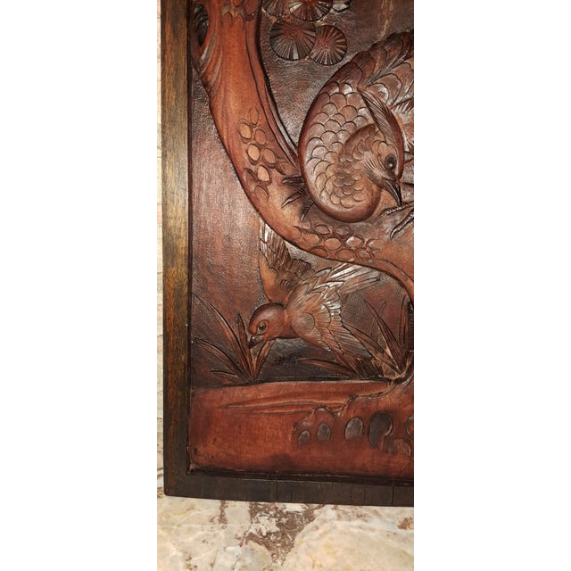 Antique Wood Carved Relief, 1890s-1910s For Sale - Image 4 of 10