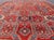 Antique Heriz Rug With Red Field, Geometric Tribal Motifs and Navy Blue Border 9'2 X 11'10 For Sale In Atlanta - Image 6 of 17