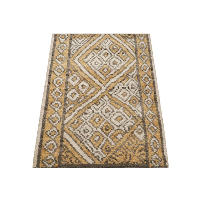 Contemporary Rug & Kilim’s Moroccan Style Rug With Geometric Lozenge Diamond Patterns For Sale - Image 3 of 7