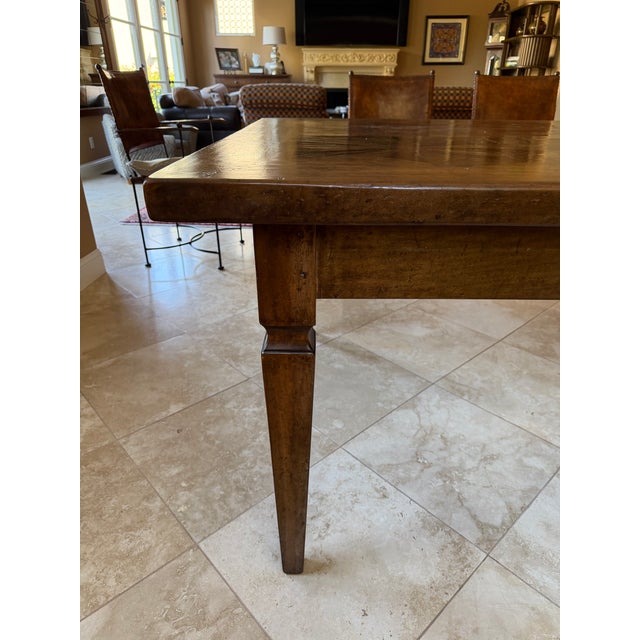 48x107x32high This table has seen so much but will keep it all a secret. Amazing quality solid wood, sturdy and timeless!...