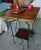 American Solid Walnut Side Table, Two-Tier End Table Nightstand, Forged Steel Base, Small Bedside Table For Sale - Image 3 of 7