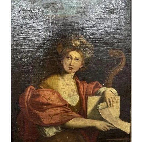 Italian School Artist, Sybile, 18th Century, Oil on Canvas, Framed For Sale - Image 5 of 6