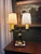 Bring classic French elegance to your space with this stunning two-light brass and marble bouillotte-style table lamp....