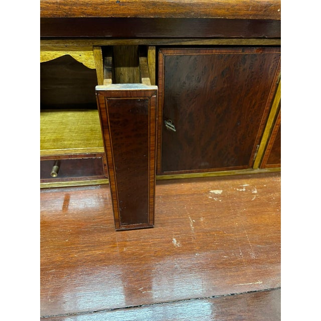 Bookcase with Mahogany Secretaire, 1940s For Sale - Image 4 of 13
