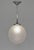 André Delatte A wonderful 1925-30 French art deco pendant in nickel plated bronze or solid brass holding a large globe in...