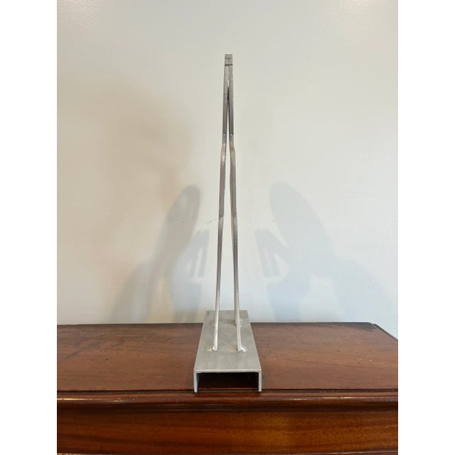 2000 - 2009 Postmodern Fred Garbotz Aluminum Figural Sculpture Memphis Era Signed For Sale - Image 5 of 6