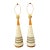 1960s Mid-Century Modern Textured Cone Lamps by Plasto Mfg. Co. - A Pair For Sale