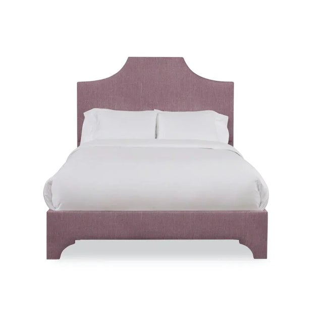 Not Yet Made - Made To Order Kit Twin Headboard, Plum Linen For Sale - Image 5 of 5