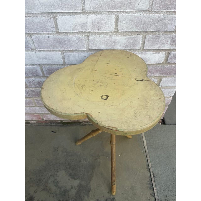 1930s Vintage Trefoil Top Table For Sale - Image 5 of 8