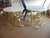 Mid-Century Modern Vintage Italian Gold Leaf Gilded Iron & Marble Top End Side Tables Pair Of, 1960's For Sale - Image 3 of 10