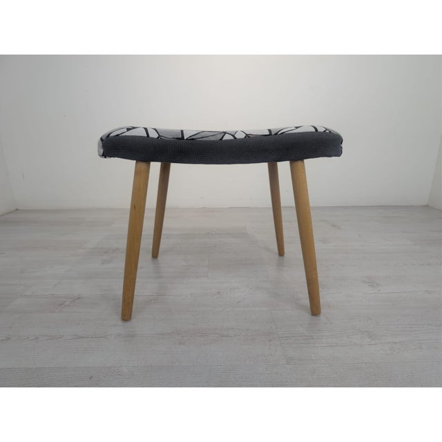 Communist Era Stick Leg Ottoman For Sale - Image 3 of 12