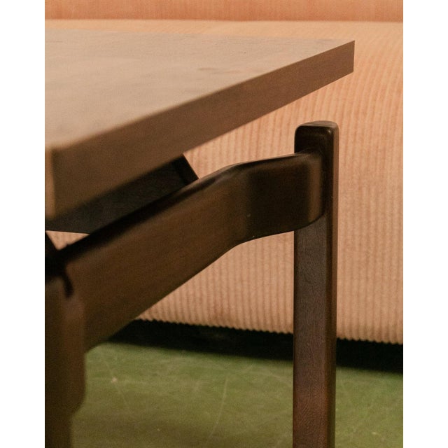 Mid-Century Modern Vintage Square Laminate Coffee Table For Sale - Image 3 of 9