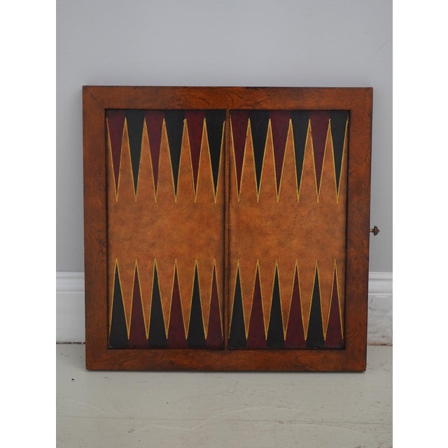 Maitland Smith Wall Hanging Chess Game Board Cabinet For Sale - Image 9 of 16