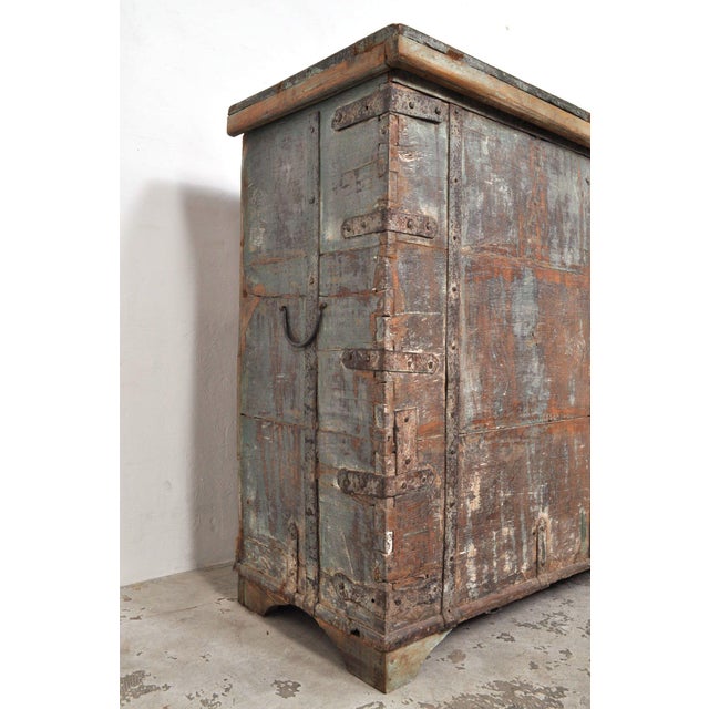 Large Indian Teak Chest, 1960s For Sale - Image 9 of 15