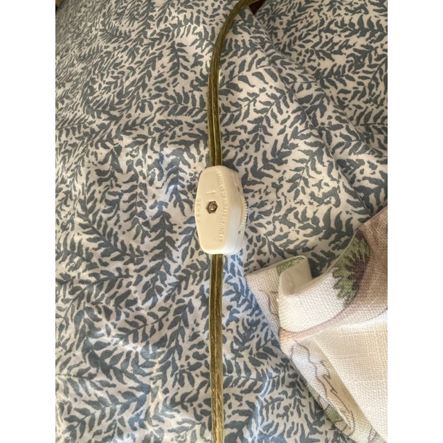 Vintage Brass Electric Candlestick Light With Brass Pineapple Base For Sale - Image 4 of 10