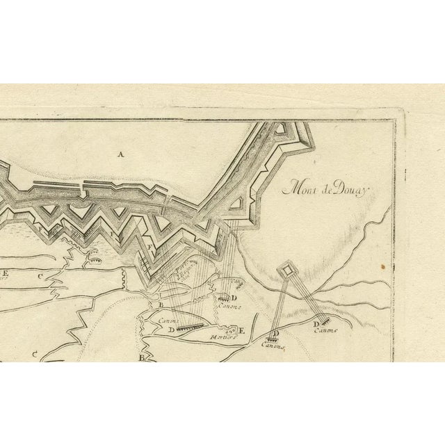 Attack Plan of Douay Fortress, France, 1710 For Sale - Image 4 of 12
