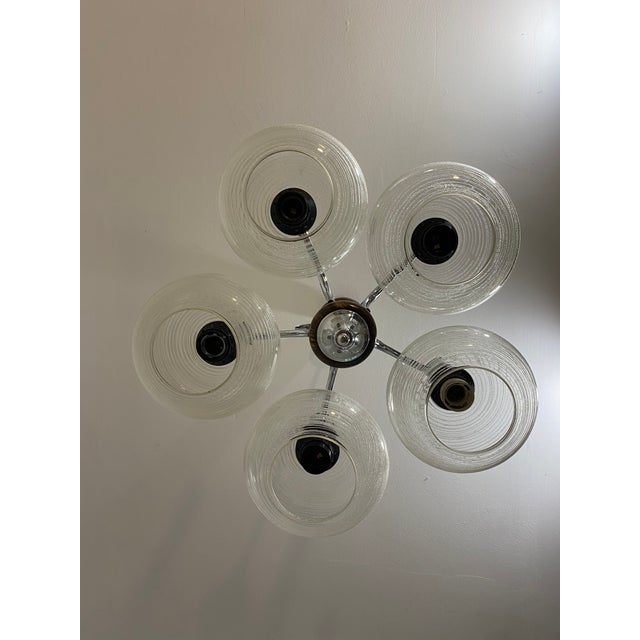 Vintage Five-Light Sputnik Chandelier by Emi Poljčane, Former Yugoslavia, 1983 For Sale - Image 15 of 17
