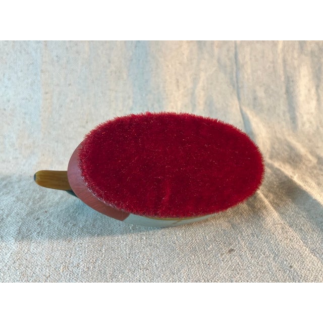 Vintage Ceramic Mallard Duck Lint Brush | Chairish