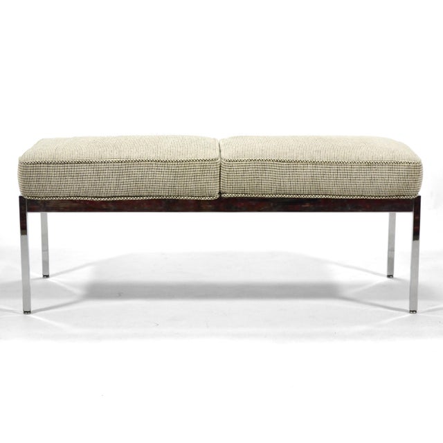 Mid 20th Century Mid 20th Century Attributed to Steelcase Bench in the manner of Florence Knoll For Sale - Image 5 of 8