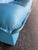 Animal Skin Vintage Postmodern Italian Nicoletti Attrb Blue Leather Loveseat For Sale - Image 7 of 12