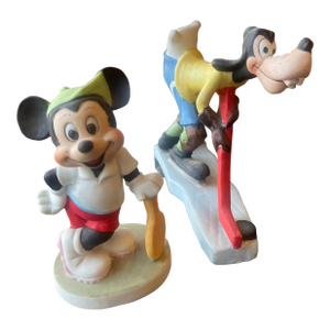 Disney Ceramics, Tennis Mickey & Hockey Goofy