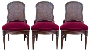 Louis Xvi Style Cane Chairs, Set of 6