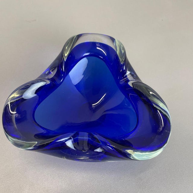 Blue Murano Glass Bowl, Italy, 1970s For Sale - Image 10 of 18