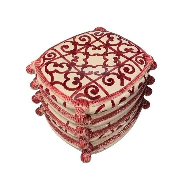 Bring a touch of playful sophistication and Mediterranean charm to your space with this vintage Italian ceramic garden...