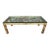 1970s Mid Century Karl Springer Style Brass and Glass Rectangular Coffee Table For Sale