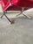 Animal Skin Mid-Century Red Lounge Chair, 1970s For Sale - Image 7 of 9