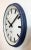 Mid-Century Modern Industrial German Blue Factory Wall Clock from Burk, 1960s For Sale - Image 3 of 18