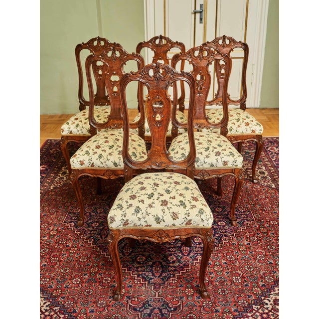 Neo-Rococo Chairs from Liège, Set of 6 For Sale - Image 11 of 15