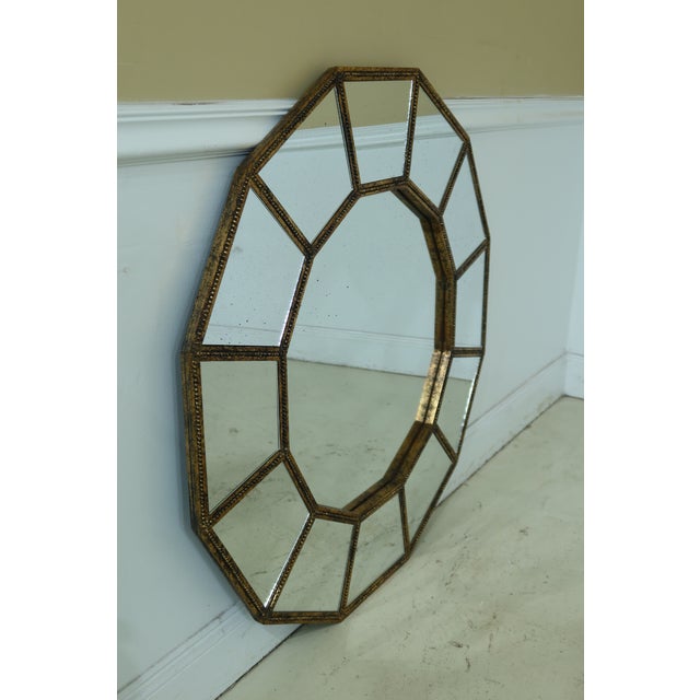 Regency Style Black & Gold Decorative Mirror Chairish