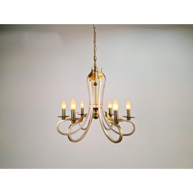 Chandelier from Solari SRL Florence, Italy, 1980s For Sale - Image 10 of 18