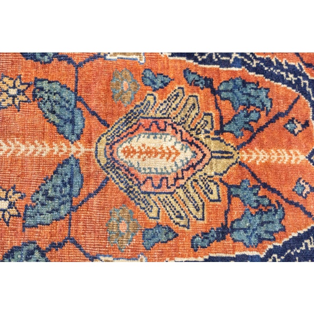 Antique Persian Farahan Sarouk Rug 8’10" X 12’3” For Sale - Image 11 of 11