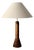 Minimalist Turned Wood Lamp, 1950s For Sale