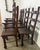 Set of 8 Spanish Colonial Revival Carved Wood Dining Chairs, Mid-20th Century For Sale - Image 4 of 17