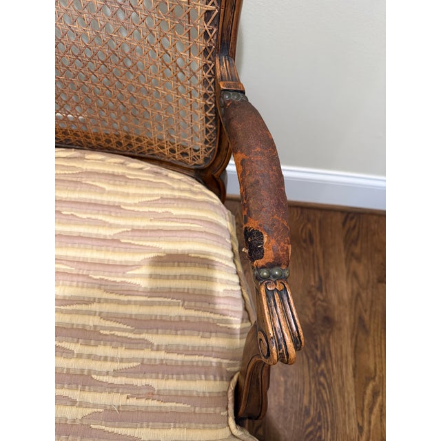 Antique Louis XV Caned Chair For Sale - Image 9 of 12