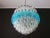 Metal Blue & Transparent Murano Glass Spherical Chandelier, 1981 For Sale - Image 7 of 13
