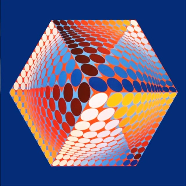 Artist: Victor Vasarely Country: Hungary / France Title: Progression 3-7 Medium: Color gelatin print / offset on paper,...