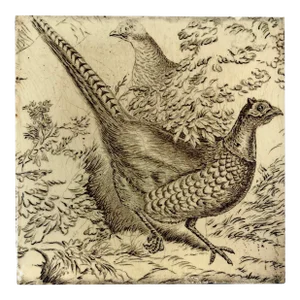 Antique Wedgwood Pheasant Tile